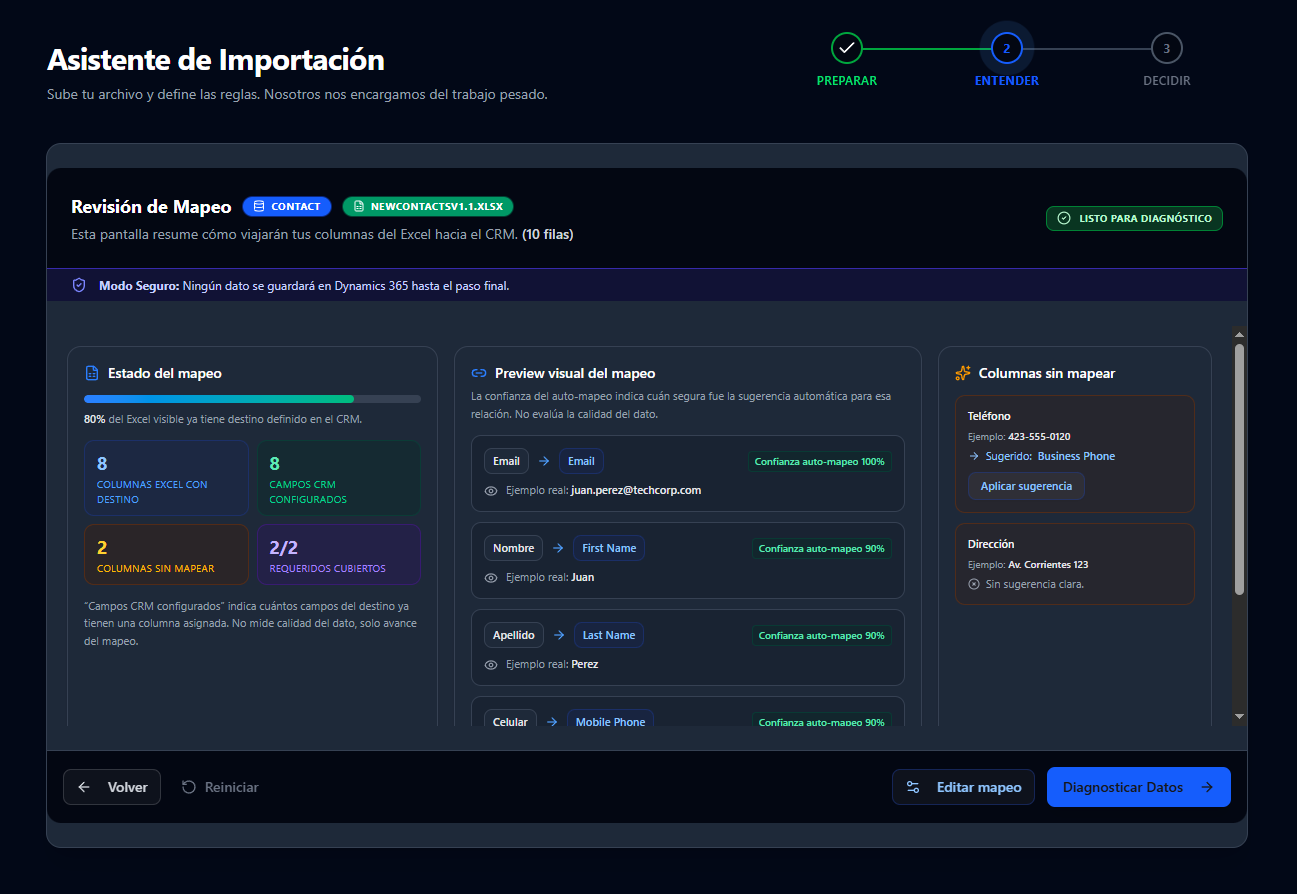 ImportToD365 — Paso 2: Entender
